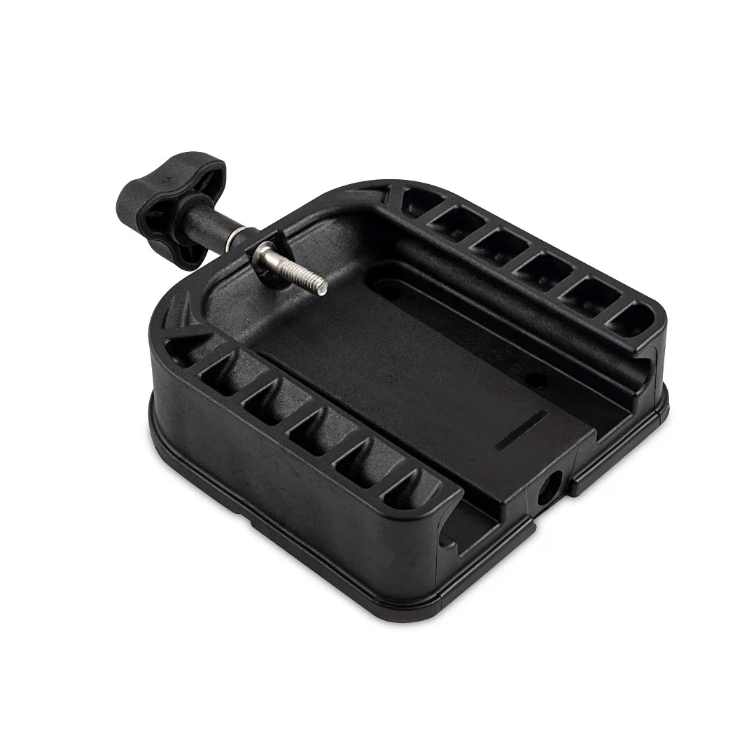 1904040 – CANNON Downrigger Mount, Universal Base Mount Black Composite Construction 5-1/4 Inch Length x 5-1/4 Inch W...
